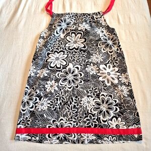 Hanna Andersson girls size 140 or 10 pillowcase dress black & white EUC